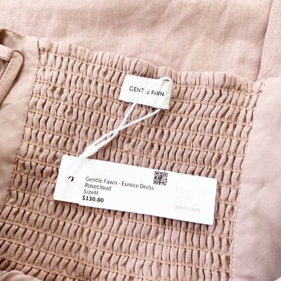 GENTLE Fawn | NWT Eunice Linen Dress Rose Cloud M - Picture 6 of 6